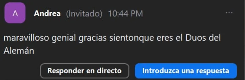 Opinión de alumno 9